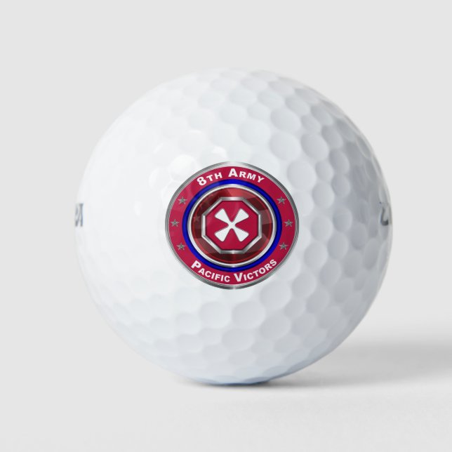 Balles De Golf 8e armée “Vainqueurs du Pacifique” (Devant)