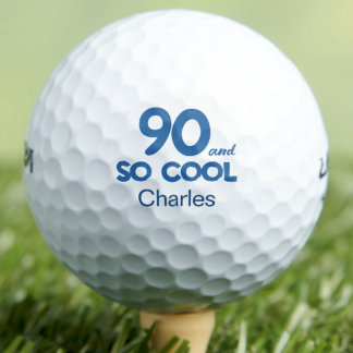 Balles De Golf 90th Birthday Classic 90 and So Cool Blue
