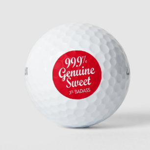 Balles De Golf 99,9% Véritable Douce .1% Badass (2)