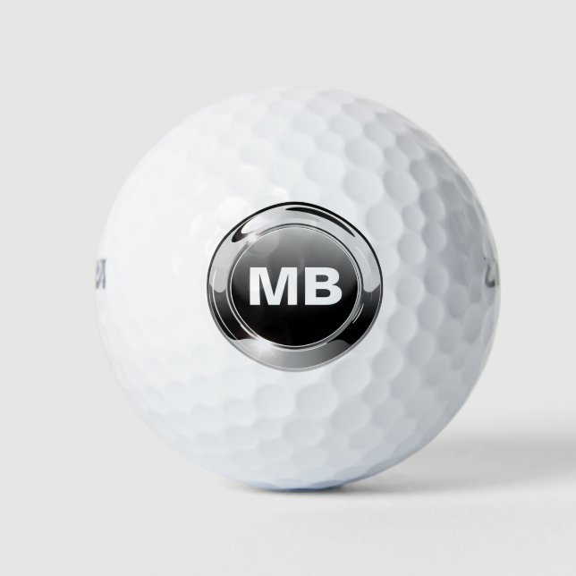 Balles de golf à monogramme pour hommes (Devant)