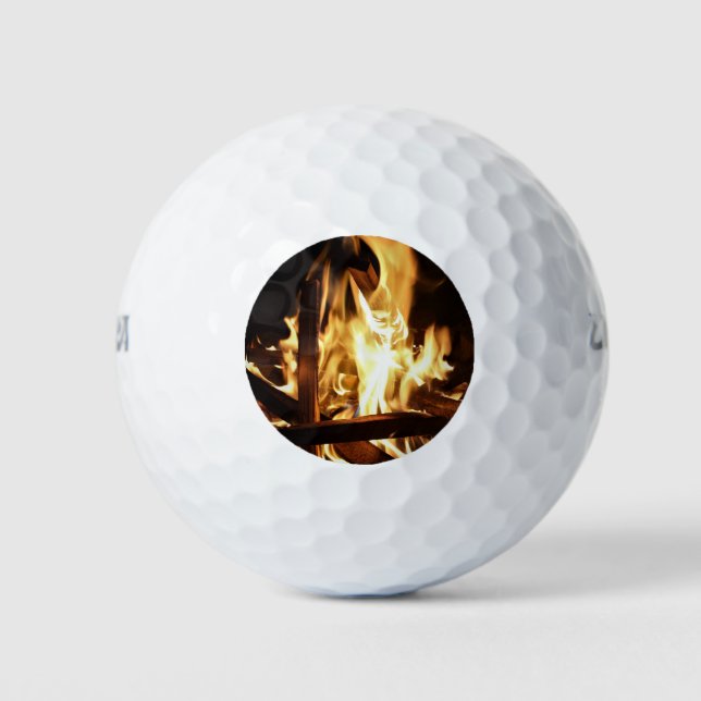 Balles De Golf A travers les flammes (Devant)