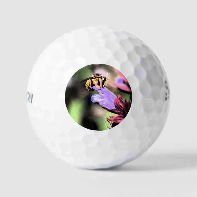 Balles De Golf Abeille et fleur ssf gbcna (Recto)