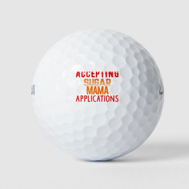 Balles De Golf Accepter Sugar Mama Applications Sugar Baby (Devant)