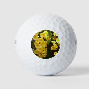Balles De Golf Accrocher les orchidées jaunes Fleurs tropicales