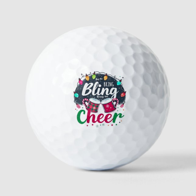 Balles De Golf "Achetez le Bling, apportez la Joie." (Recto)