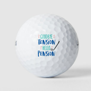 Balles De Golf Adieu Tension Bonjour retraite retraite retraite r