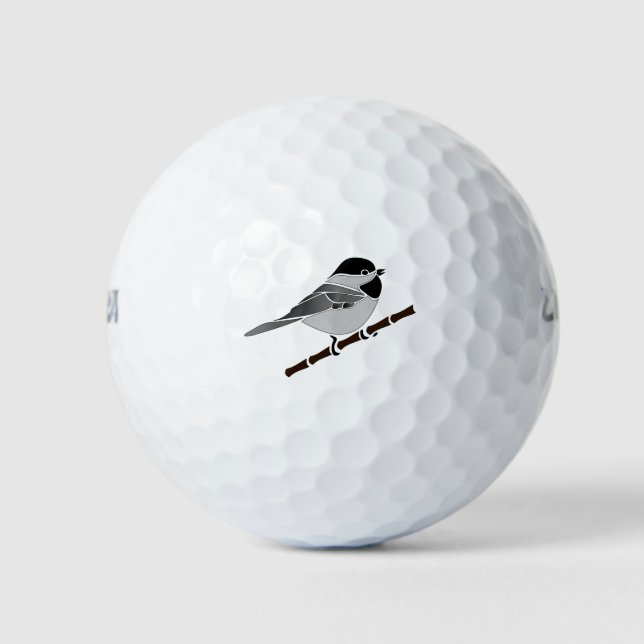 Balles De Golf Adorable Carolina Chickadee (Devant)
