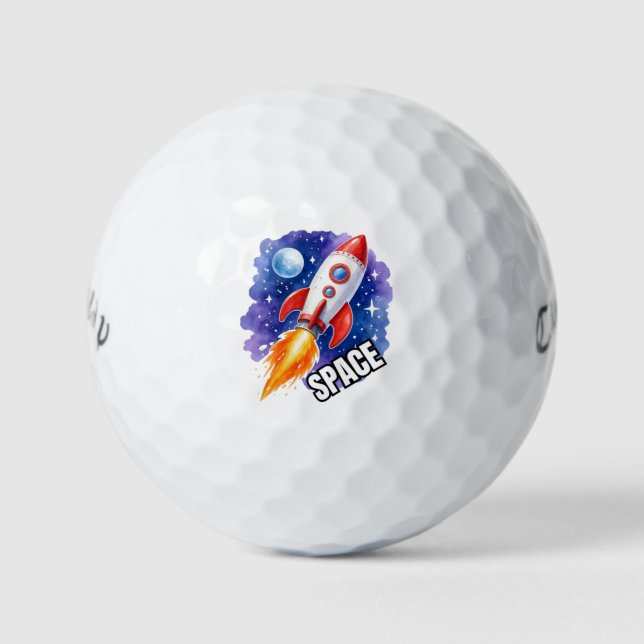Balles De Golf Affiche d'aventure spatiale | L'aventure vous atte (Devant)