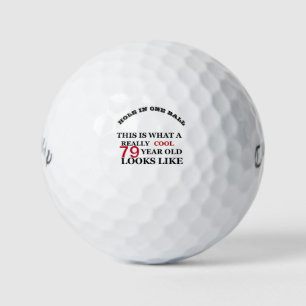 Balles De Golf Âge drôle Vraiment cool 79 ans look