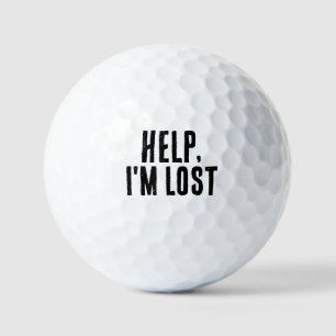 BALLES DE GOLF AIDE AMUSANTE JE SUIS PERDU GOLF BALL BALLS
