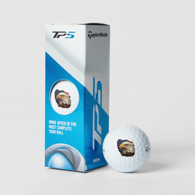 Balles De Golf Aigle à drapeau américain (Conditionnement)