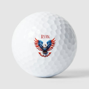 Balles De Golf Aigle américain patriotique