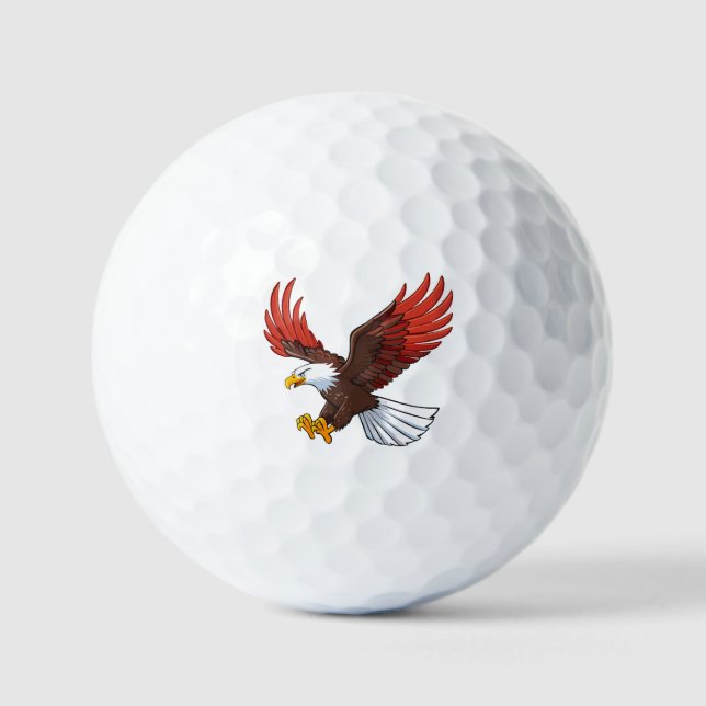 Balles De Golf Aigle majestueux en vol (Recto)