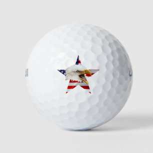 Balles De Golf Aigle Rampant, Drapeau Américain, Patriotique