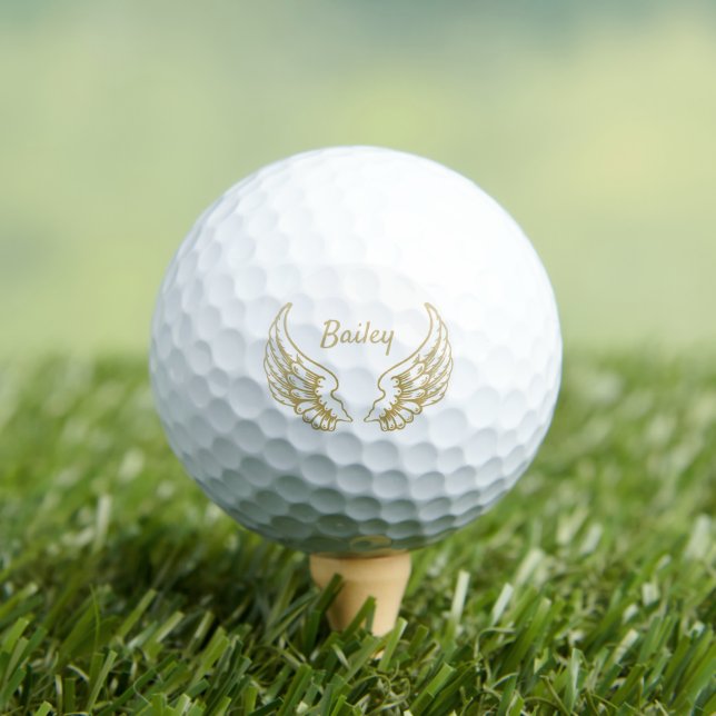 BALLES DE GOLF AILES D'ANGE D'OR PERSONNALISÉES (T-shirt Insitu)