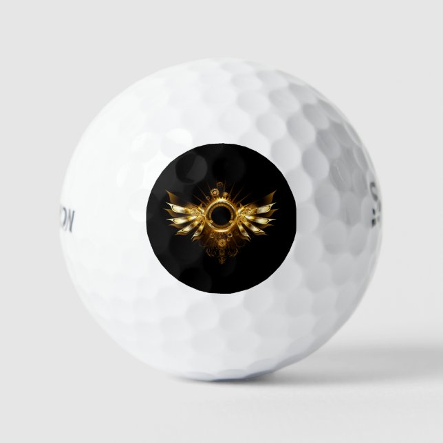 Balles De Golf Ailes de Steampunk (Recto)