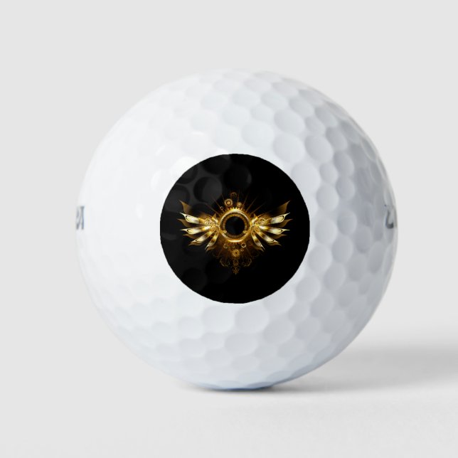Balles De Golf Ailes Steampunk (Devant)