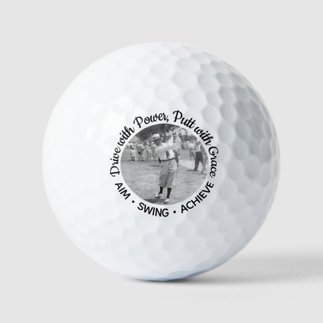 Balles De Golf AIM SWING ATIEVE Motivational Golf Balls (Hagen) (Recto)