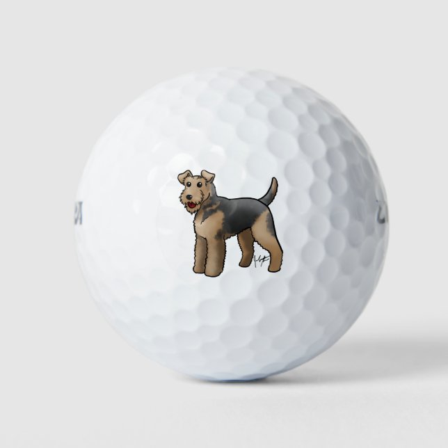 Balles De Golf Airedale (Devant)