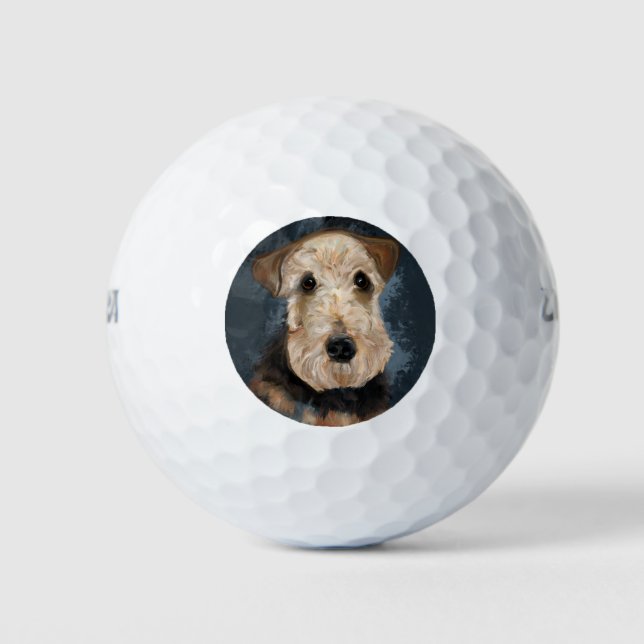 BALLES DE GOLF AIREDALE TERRIER (Devant)