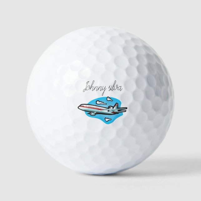 Balles De Golf  Airplane Golf Balls (Recto)