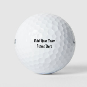 Balles De Golf Ajoutez Votre Nom D'Équipe À Cet Élément,