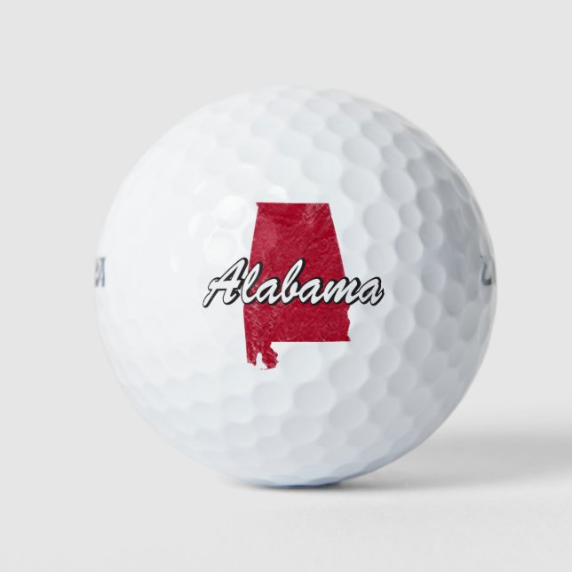 Balles De Golf Alabama (Devant)