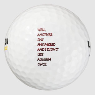 Balles De Golf Algebra drôle de texte