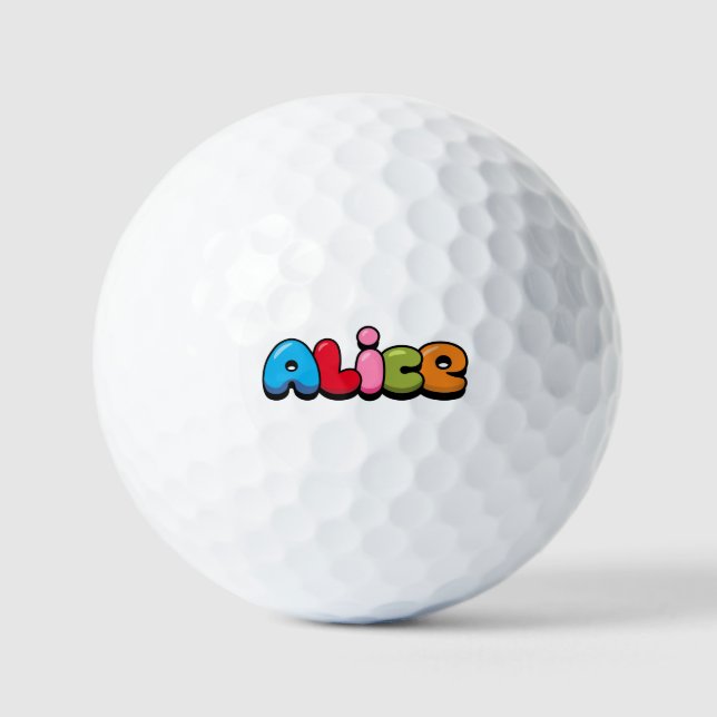 Balles De Golf Alice (Recto)