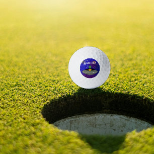 Balles De Golf Alien dans un vaisseau spatial portant un t-shirt