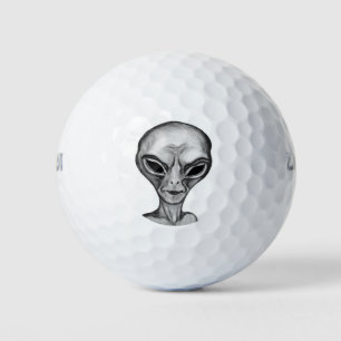 Balles De Golf Alien gris