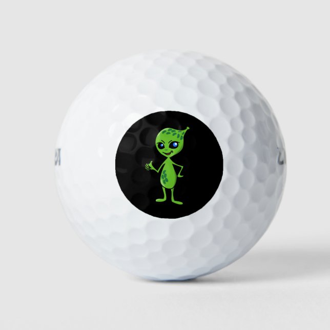 BALLES DE GOLF ALIEN "PETIT HOMME VERT" GOLF BALL (Devant)