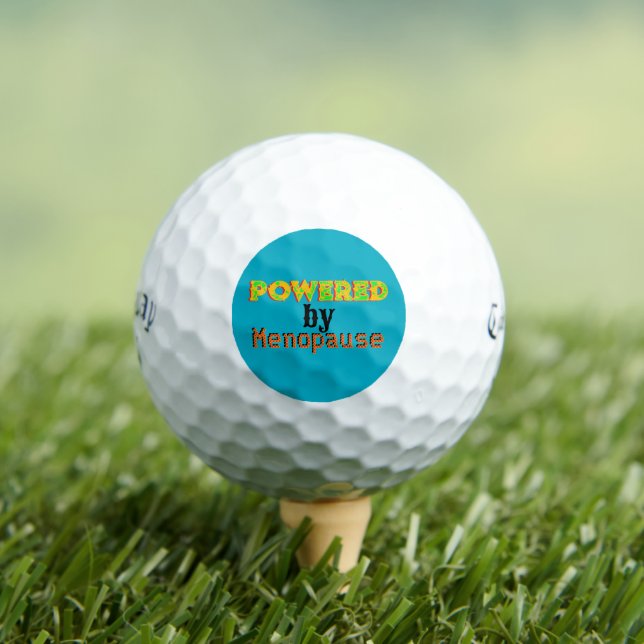 Balles De Golf Alimenté par Ménopause 3 (T-shirt Insitu)