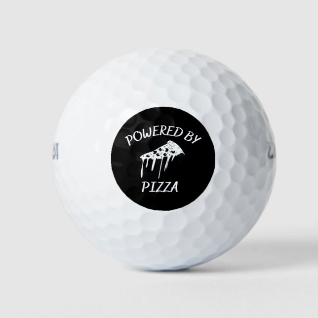 Balles De Golf Alimenté Par Pizza (Devant)