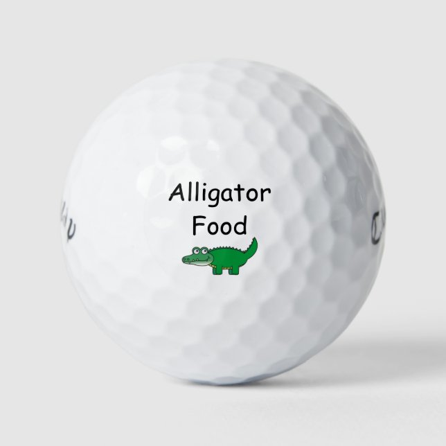 Balles De Golf Aliments Alligator (Devant)