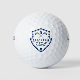 Balles De Golf All Star Golf Dad Navy Monogramme Golf Club Crest