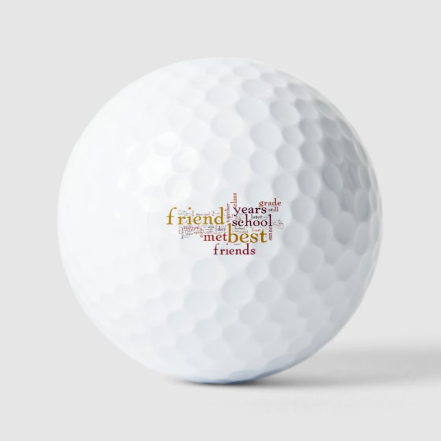 BALLES DE GOLF **ALL WAYS TO SAY FRIEND** GOLF BALL (Recto)