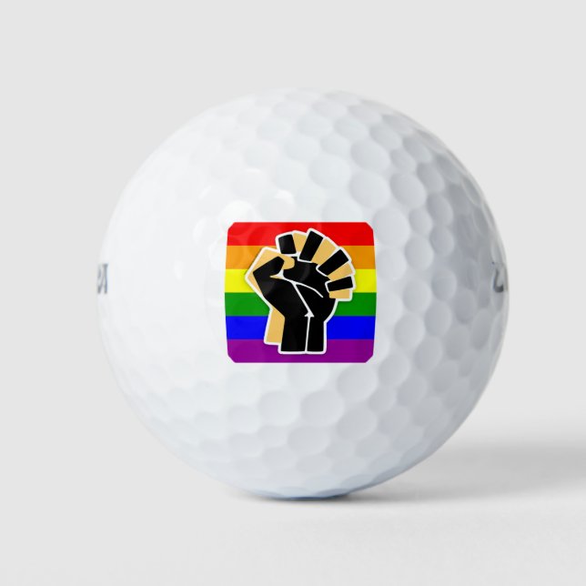 Balles De Golf Allée noire LGBTQ (Devant)