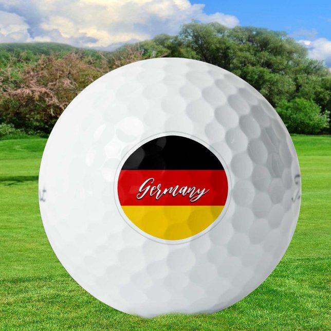 Balles De Golf Allemagne Golf Balls, Allemand Drapeau Golfeurs /  (Créateur téléchargé)