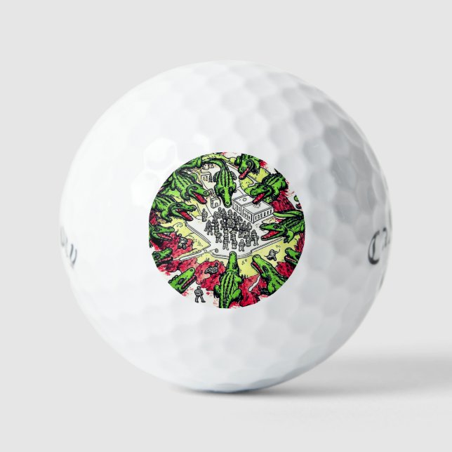 BALLES DE GOLF ALLIGATOR ALCATRAZ  (Recto)
