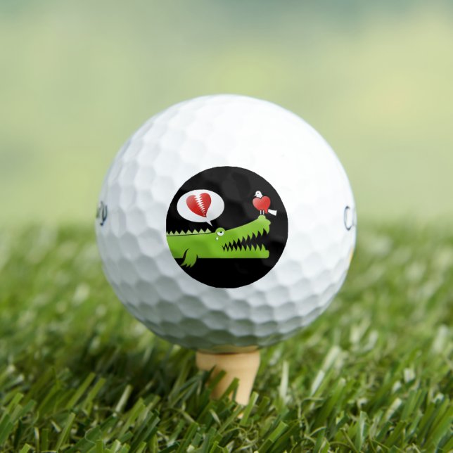 Balles De Golf Alligator amoureux (T-shirt Insitu)
