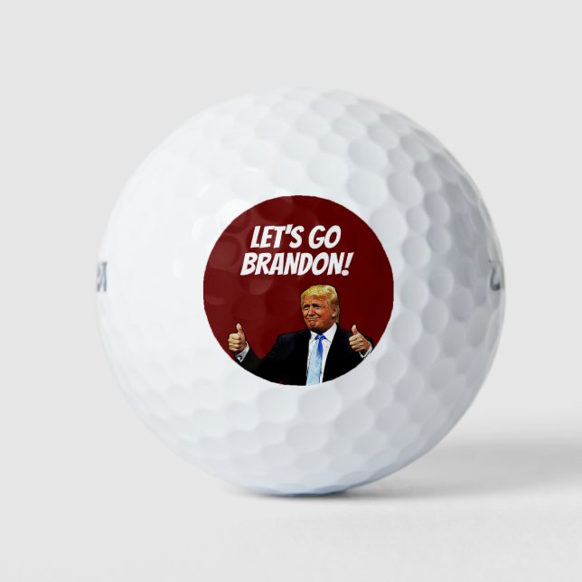 BALLES DE GOLF ALLONS BRANDON DONALD TRUMP GOLF BALLS (Devant)