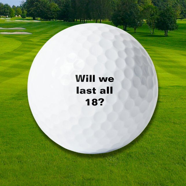 Balles De Golf Allons-nous tenir les 18 ?  (Créateur téléchargé)