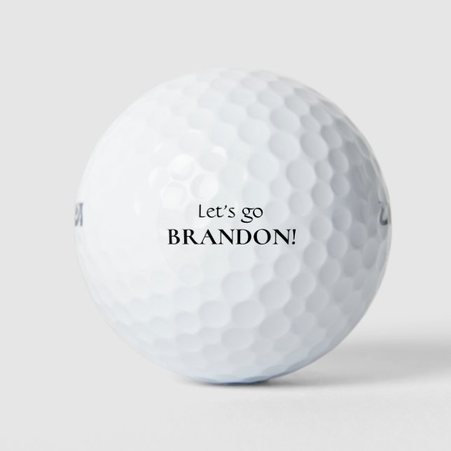 Balles De Golf Allons-y Brandon Funny (Devant)