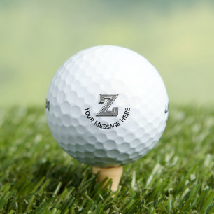 Balles De Golf Alphabet personnalisé z