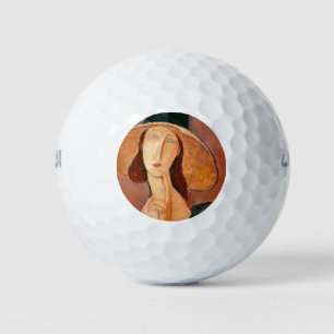 Balles De Golf Amedeo Modigliani - Jeanne Hebuterne en grand Casq