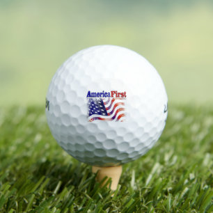 Balles De Golf America First étoiles and strips