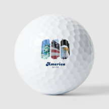 Balles de Golf America Patriotique Établie 1776
