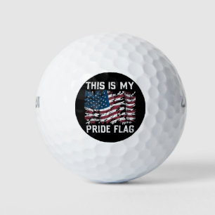 Balles De Golf Américain patriotique Ceci est mon drapeau de fier