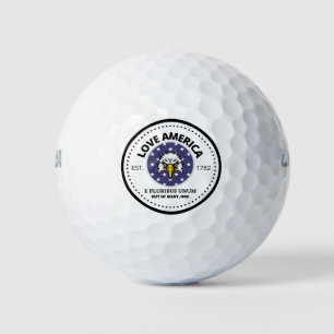 Balles De Golf American Eagle E Pluribus Unum - Love America